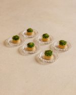 Goat cheese & green pea tartlet