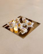 Rice chip with cod tartare