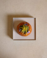 Signature Salmon sphère with Lemon- Ricotta Filling